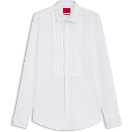 Chemise habillée Slim avec devant plissé - HUGO - Modalova