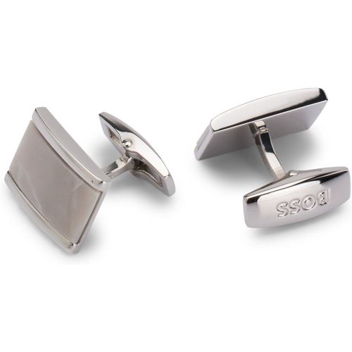 Boutons de manchette avec insert marbré - Boss - Modalova
