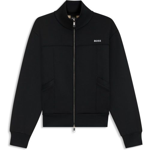 Sweat zippé avec logo contrastant - Boss - Modalova