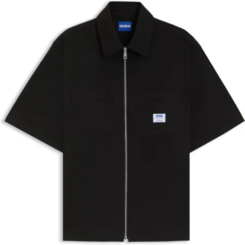 Chemise Oversize avec fermeture éclair sur le devant - HUGO - Modalova