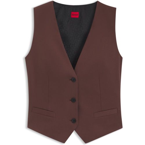 Gilet Regular en tissu stretch - HUGO - Modalova