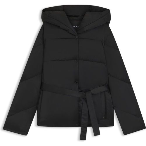 Veste matelassée et déperlante avec ceinture - Boss - Modalova