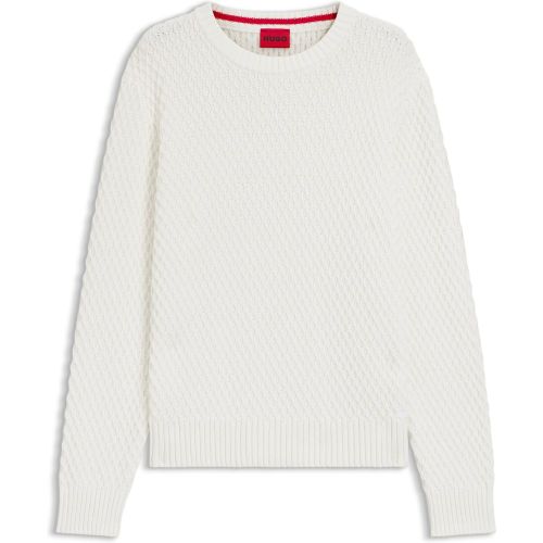 Pull en maille de coton à la structure 3D - HUGO - Modalova