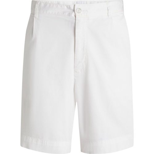 Short Relaxed en twill de coton stretch - Boss - Modalova
