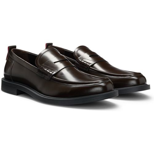Mocassins en cuir avec finition Penny - HUGO - Modalova