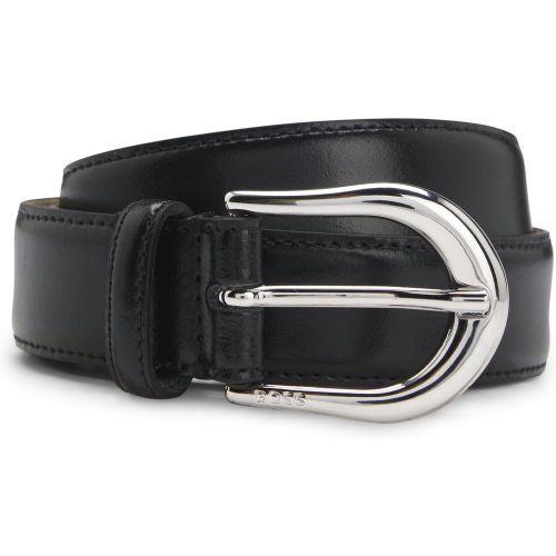 Ceinture en cuir italien avec boucle ronde - Boss - Modalova