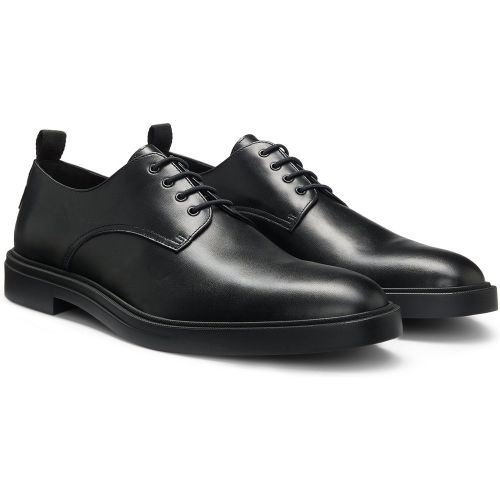 Chaussures derby en cuir à semelle en gomme - Boss - Modalova
