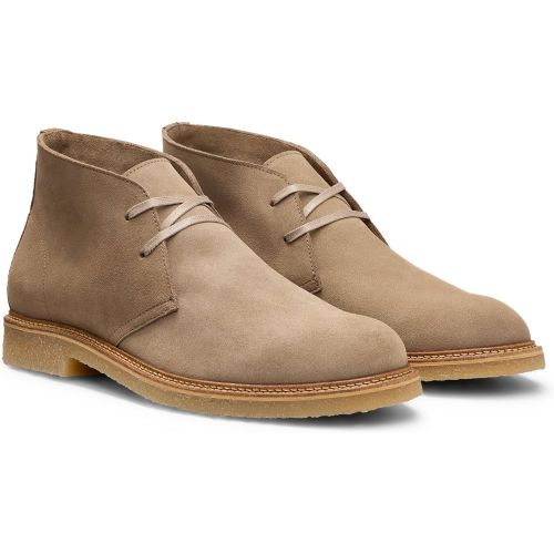 Desert boots en cuir suédé à semelle en gomme - Boss - Modalova