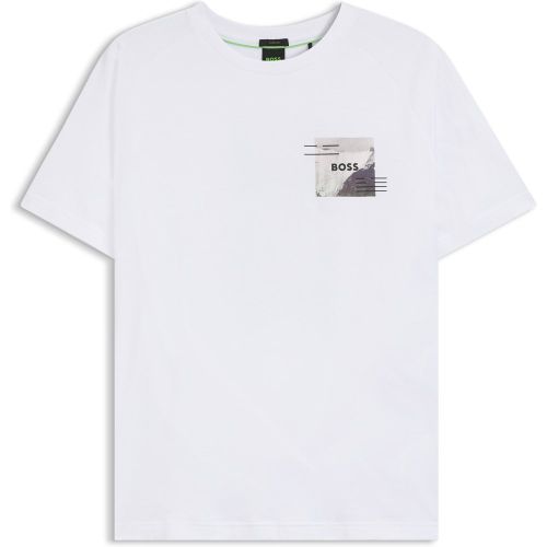 T-shirt Relaxed avec logos réfléchissants décoratifs - Boss - Modalova