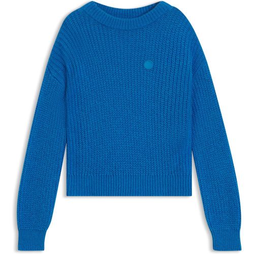 Pull Relaxed en maille avec badge Happy - HUGO - Modalova