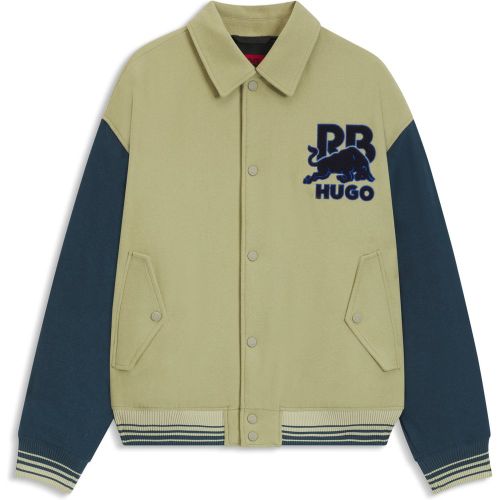 Veste style varsity Regular Fit x RB avec graphiques de taureau - HUGO - Modalova