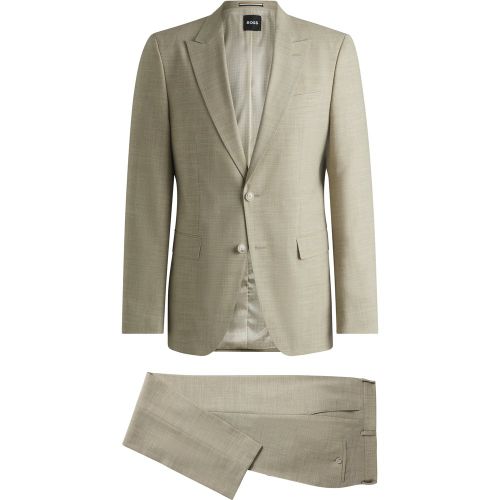 Costume Slim en tissu stretch à micro motif - Boss - Modalova