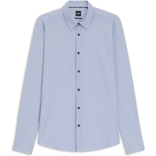 Chemise Slim en jersey stretch imprimé performant - Boss - Modalova