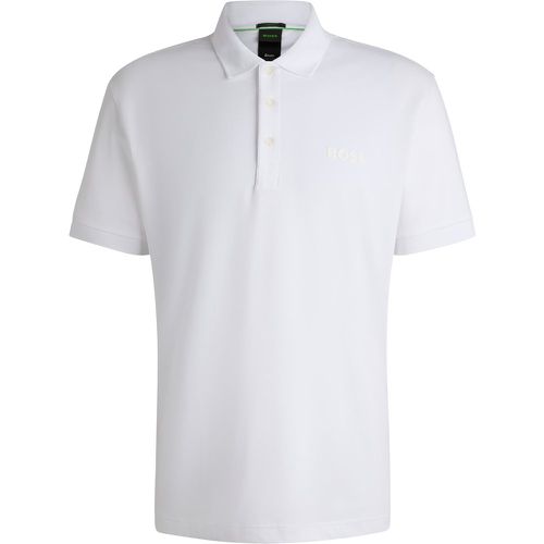 Polo Paddy en coton stretch avec logo - Boss - Modalova