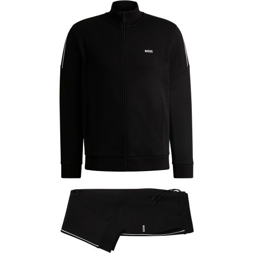 Ensemble de survêtement en coton interlock avec détails de logo - Boss - Modalova