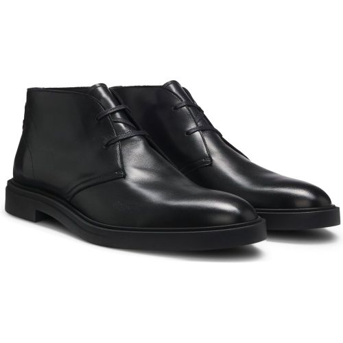 Desert boots en cuir à rayures emblématiques - Boss - Modalova