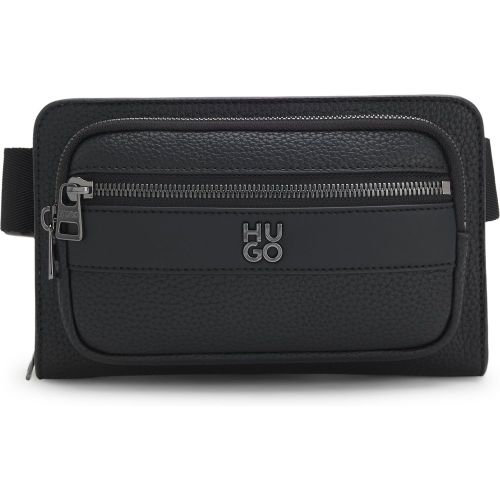 Sac ceinture en similicuir grainé avec logo revisité - HUGO - Modalova
