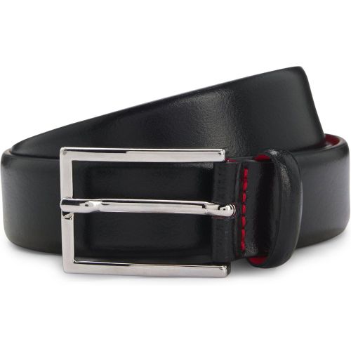 Ceinture en cuir italien poli - HUGO - Modalova