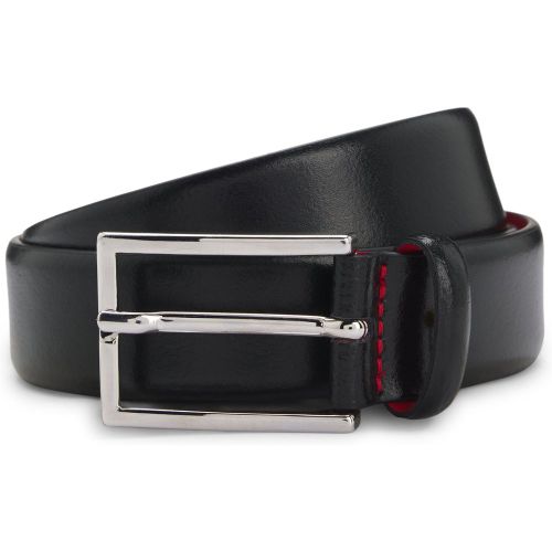 Ceinture en cuir italien poli - HUGO - Modalova