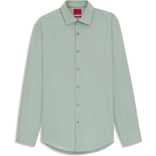Chemise Slim Fit en popeline de coton facile à repasser - HUGO - Modalova