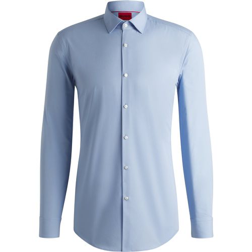 Chemise Slim Fit en popeline de coton facile à repasser - HUGO - Modalova