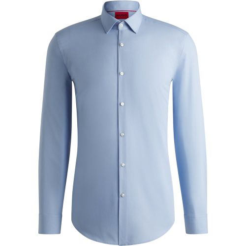 Chemise Slim Fit en popeline de coton facile à repasser - HUGO - Modalova