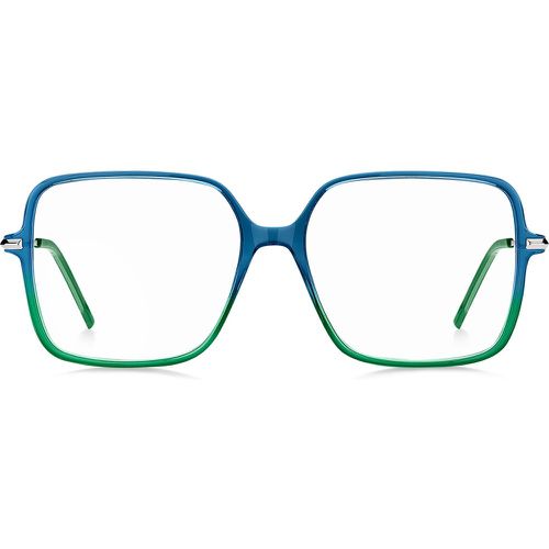 Monture optique avec branches tubulaires et face bleue et verte - Boss - Modalova