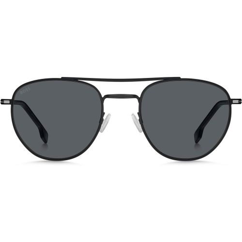 Lunettes de soleil rondes en métal avec double pont - Boss - Modalova