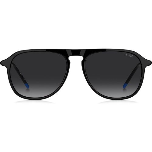 Lunettes de soleil en acétate avec branches tubulaires en métal - HUGO - Modalova