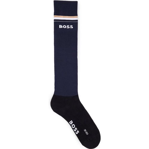 Chaussettes d’équitation en coton mélangé avec logo - Boss - Modalova