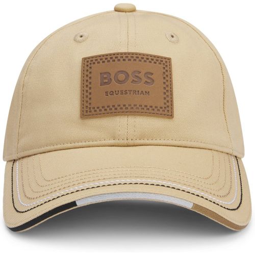 Casquette d’équitation avec patch logoté d’inspiration rétro - Boss - Modalova