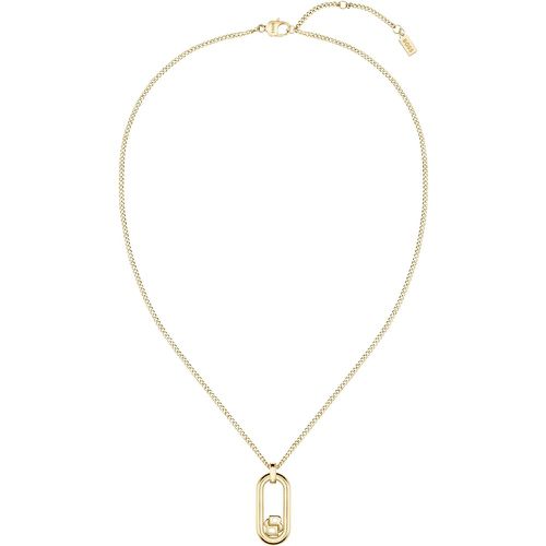 Collier chaîne doré avec pendentif monogramme double B - Boss - Modalova