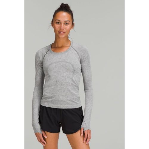 “ Haut manches longues Swiftly Tech 2.0 Longueur tailles â€“ Blanc â€“ Taille 16 - lululemon - Modalova