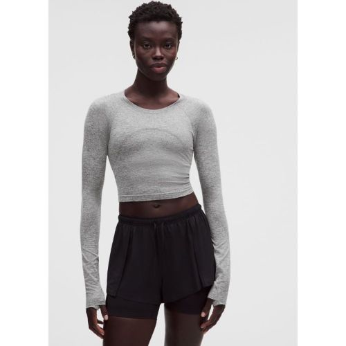 “ Haut manches longues Swiftly Tech 2.0 courts â€“ Blanc â€“ Taille 10 - lululemon - Modalova