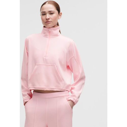 “ Haut demi-zippÃ© brossÃ©s â€“ Rose â€“ Taille 14 - lululemon - Modalova