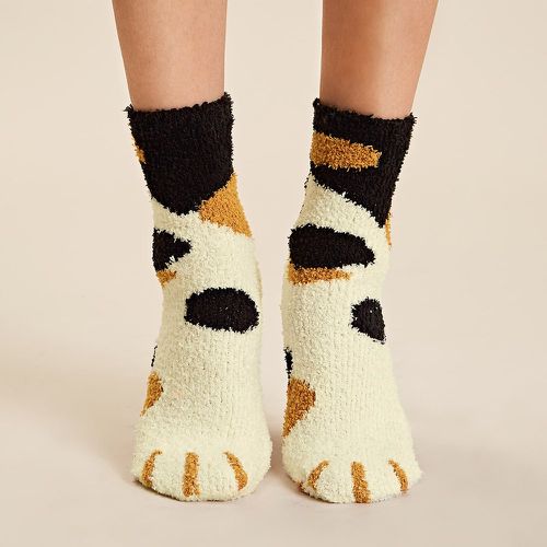 Paire Chaussettes en tissu duveteux - SHEIN - Modalova