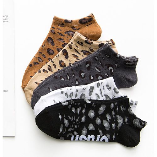 Paires Chaussettes avec imprimé léopard - SHEIN - Modalova