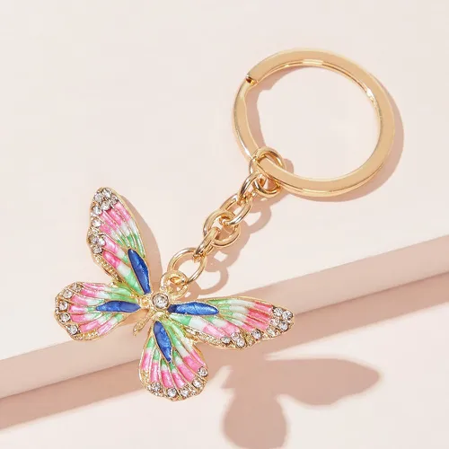Porte-clé avec pendentif de papillon - SHEIN - Modalova