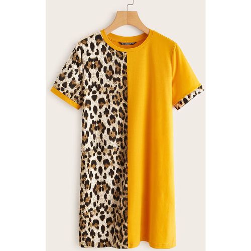 Robe t-shirt léopard - SHEIN - Modalova