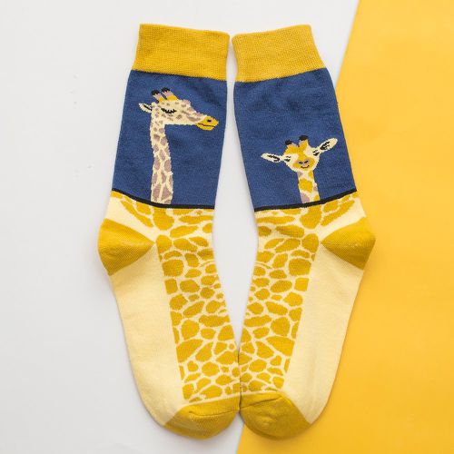 Chaussettes à motif girafe - SHEIN - Modalova