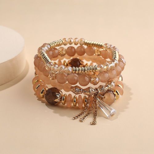 Pièces Bracelet perlé avec détail cristal - SHEIN - Modalova