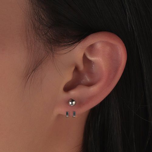 Boucles d'oreilles design bille - SHEIN - Modalova