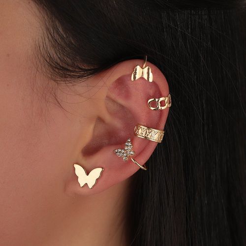 Pièces Set de boucles d'oreilles avec papillon - SHEIN - Modalova