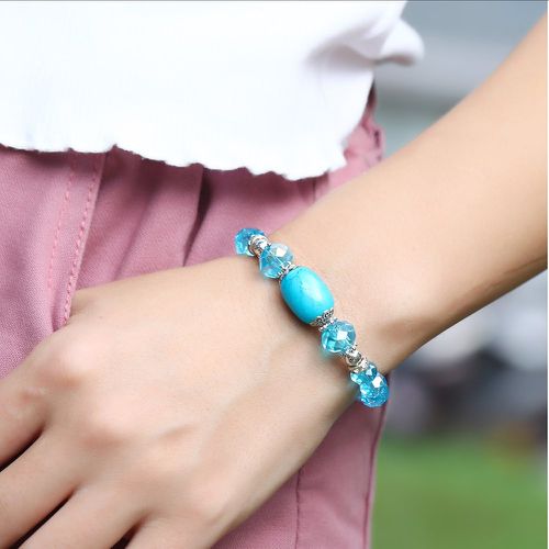 Bracelet perlé avec détail cristal - SHEIN - Modalova