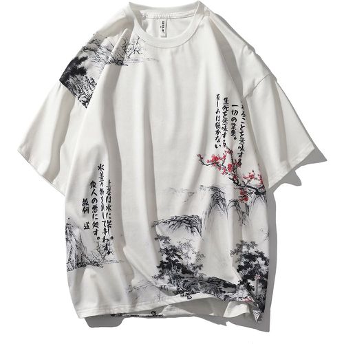 T-shirt avec imprimé paysage - SHEIN - Modalova