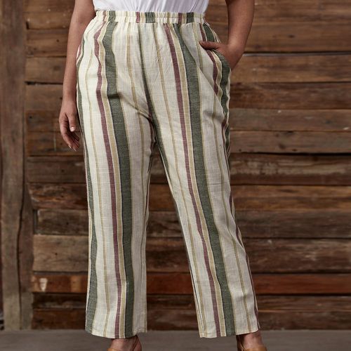 Pantalon à rayures avec poches - SHEIN - Modalova