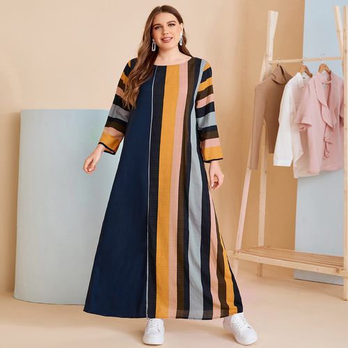 Robe longue avec blocs de couleurs - SHEIN - Modalova