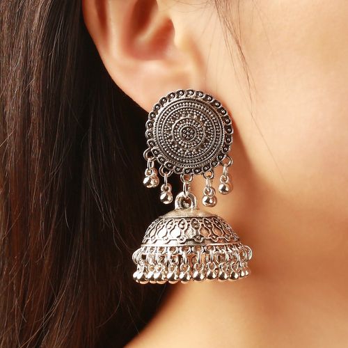 Pendants d'oreilles Jhumka avec franges et perles - SHEIN - Modalova