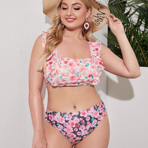 Bikini avec motif fleur - SHEIN - Modalova