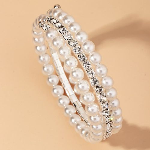 Bracelet perlé avec fausse perle - SHEIN - Modalova